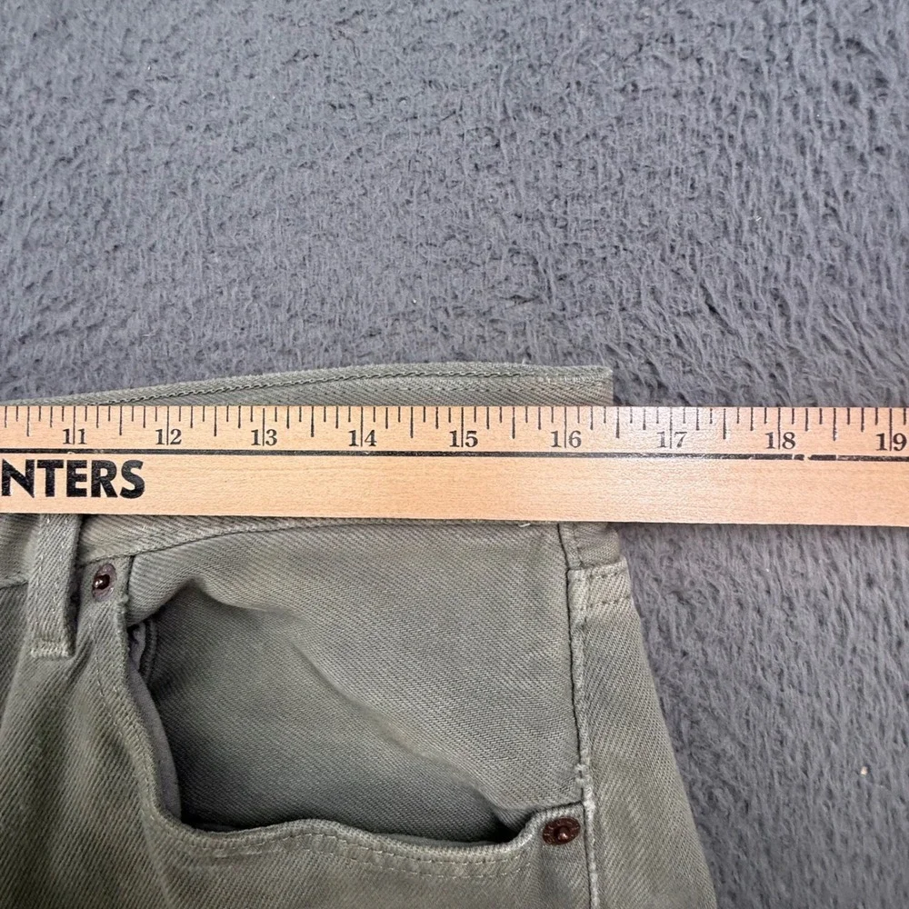 Levi's 501 Jeans Men 33x28‎ Sage Green Vintage 90s Straight Leg Button Fly 2394